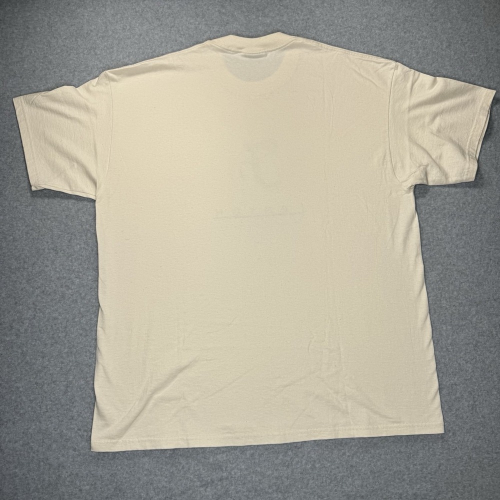 VTG Fenton Art Glass T-Shirt Men's XL Lee Tag White Promo Graphic 90s Spell Out - Picture 3 of 8